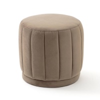 Пуф LEONE единый размер каштановый LA REDOUTE INTERIEURS  фото, kupilegko.ru